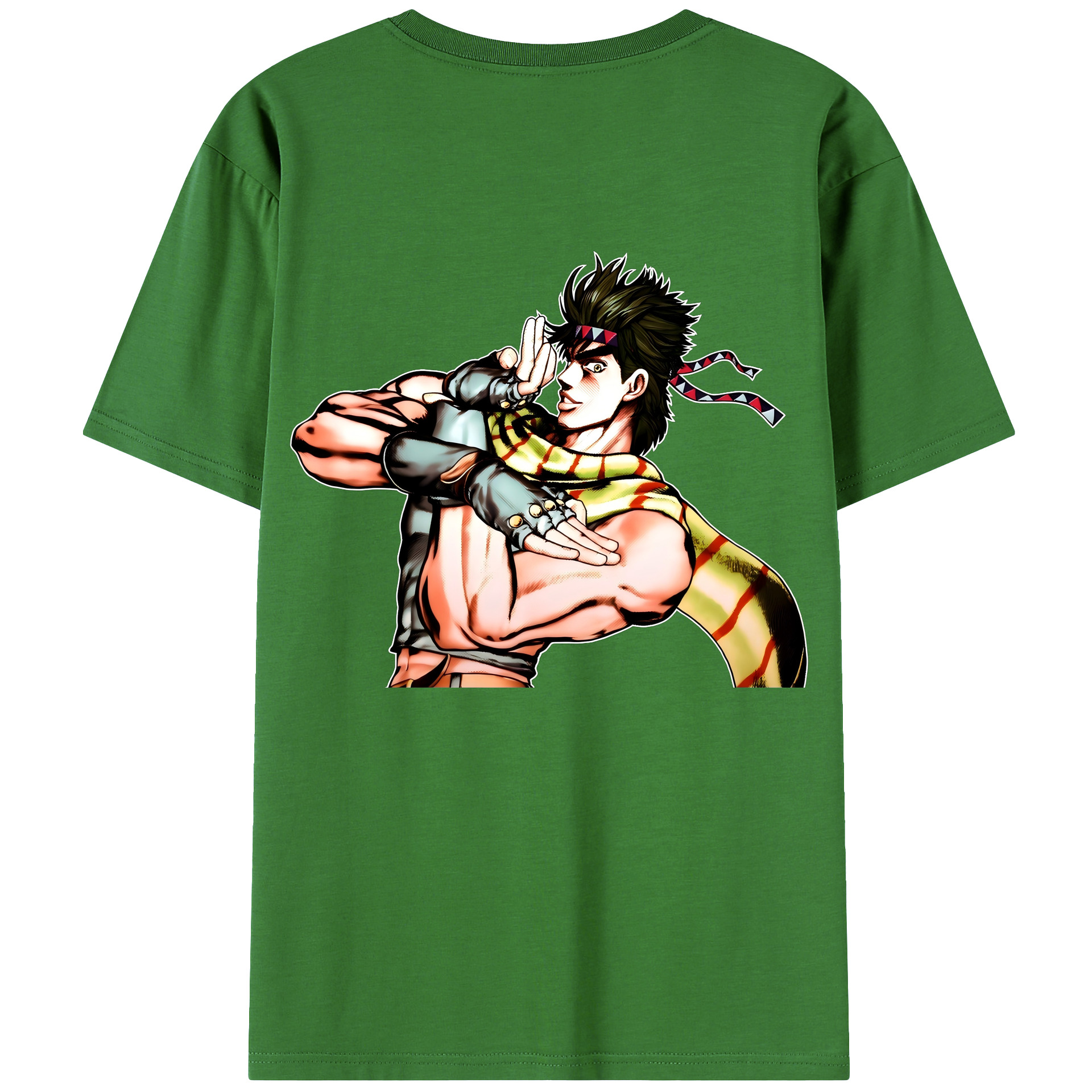 （画像用） ジョジョの奇妙な冒険 ジョセフ?ジョースター JoJo's Bizarre Adventure Joseph Joestar レディース半袖Tシャツ(バックプリント)
